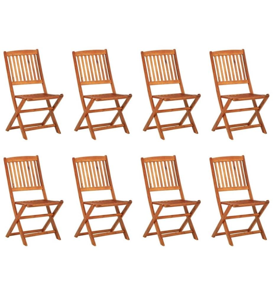 Ensemble à manger de jardin 9 pcs 220x90x75 cm bois d'acacia