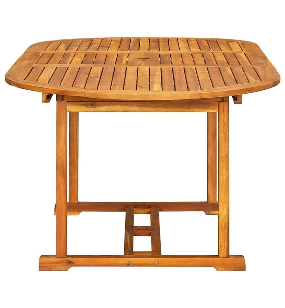 Ensemble à manger de jardin 5pcs bois d'acacia solide textilène