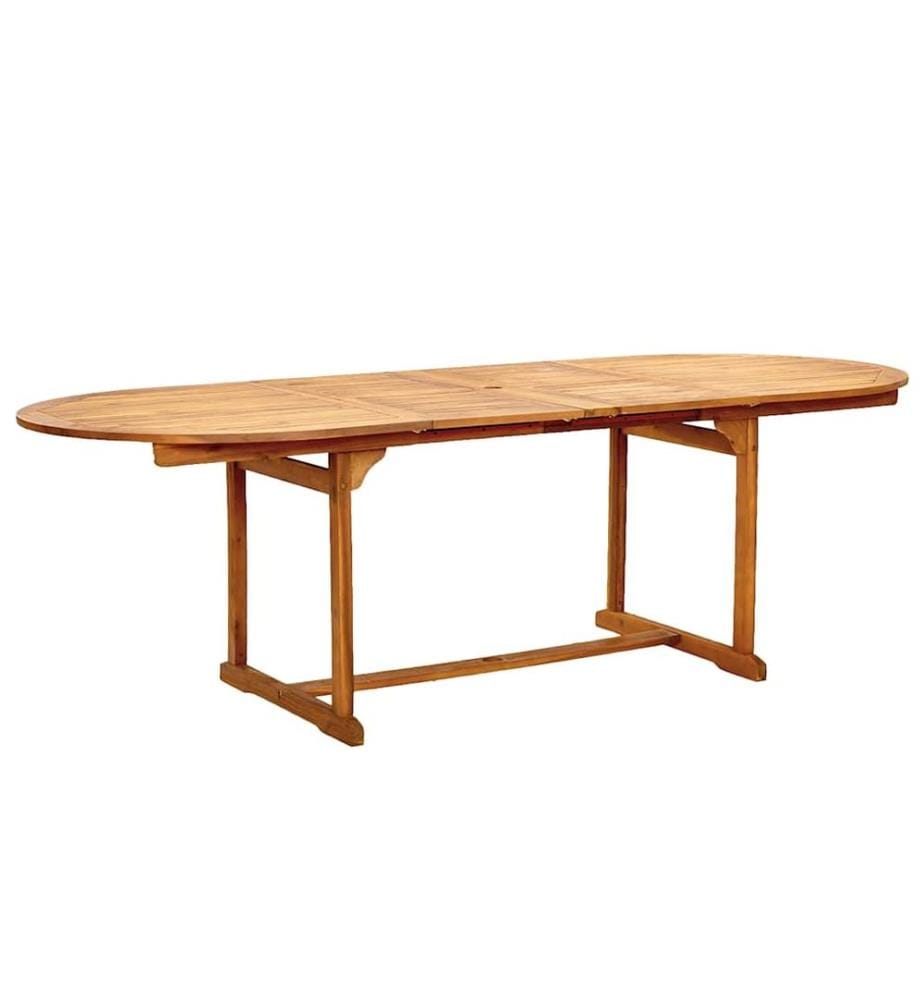 Ensemble à manger de jardin 9pcs bois d'acacia solide textilène