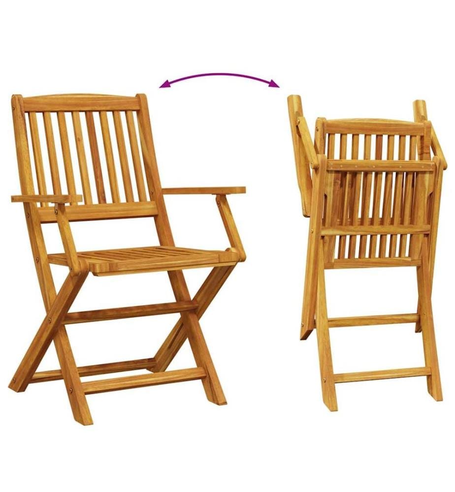 Ensemble à manger de jardin 7 pcs bois massif d'acacia
