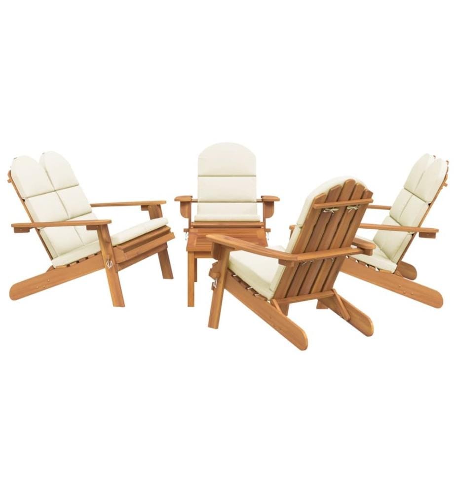 5-tlg. Garten-Lounge-Set Adirondack Massivholz Akazie