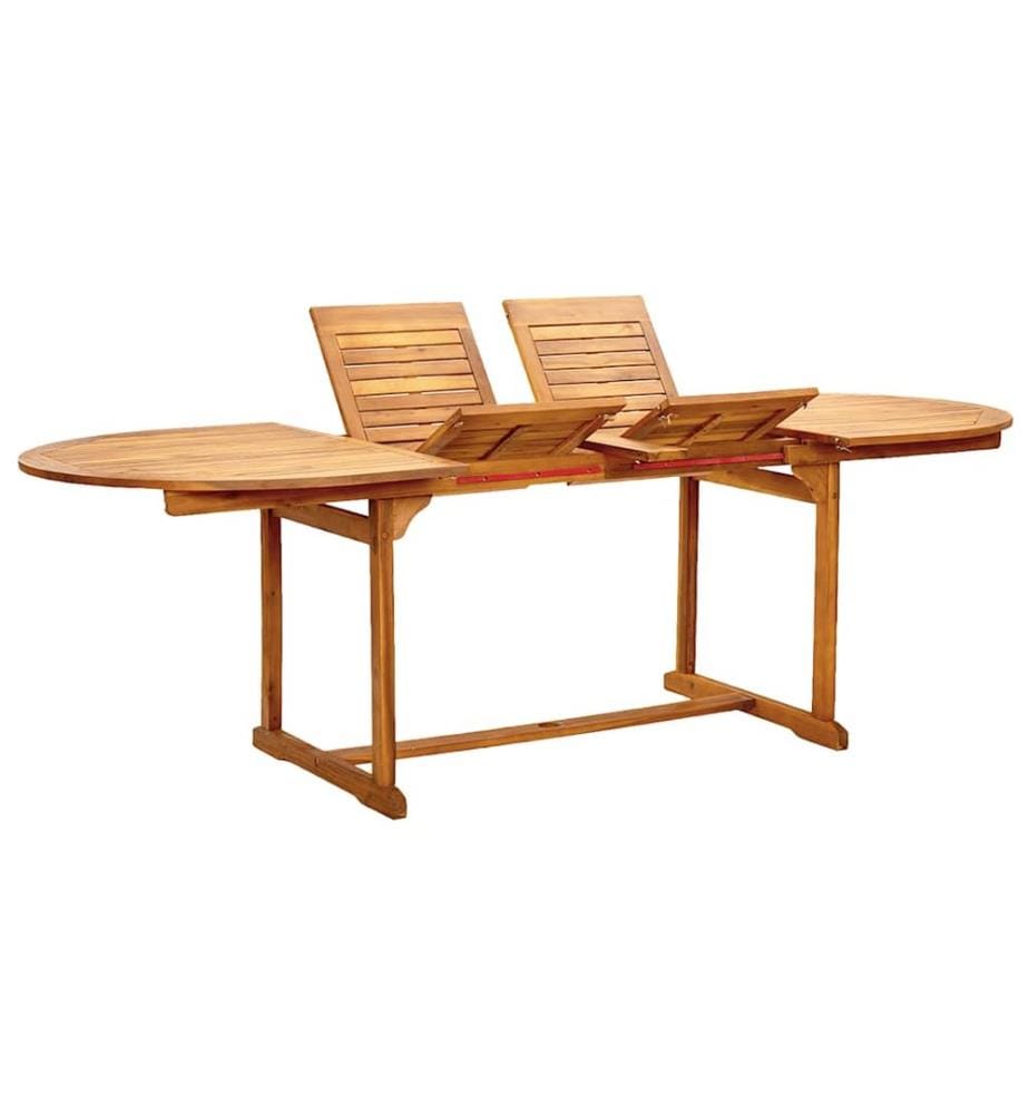 Ensemble à Manger de jardin 7pcs bois d'acacia solide textilène