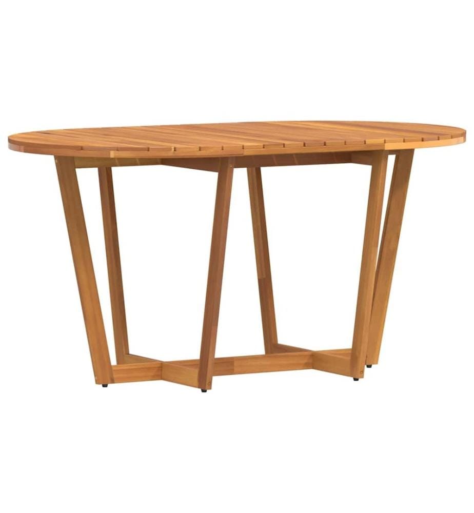 Ensemble de salle à manger de jardin 5 pcs en bois massif d'acacia