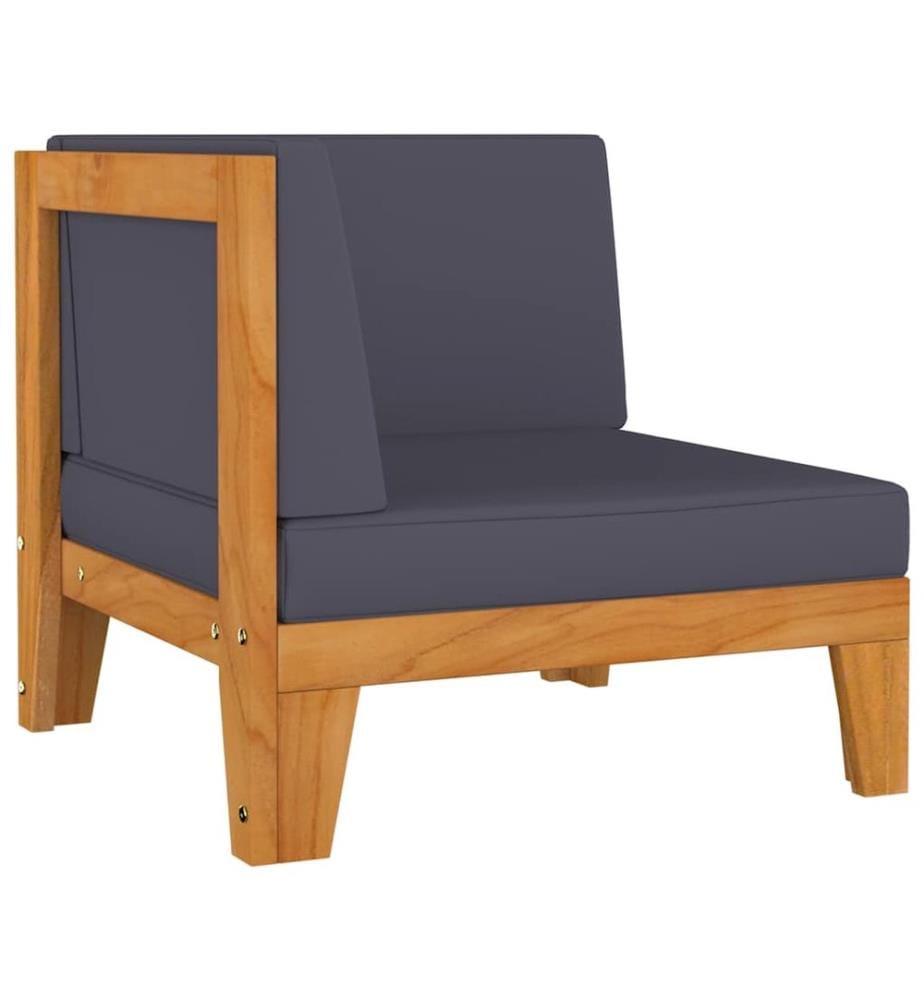 11-tlg. Garten-Lounge-Set mit Kissen Akazie Massivholz