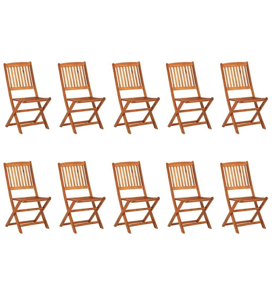 Ensemble à manger de jardin 11 pcs 280x90x75 cm bois d'acacia