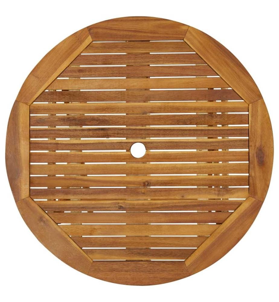 Ensemble à manger d'extérieur pliable 5pcs Bois d'acacia solide