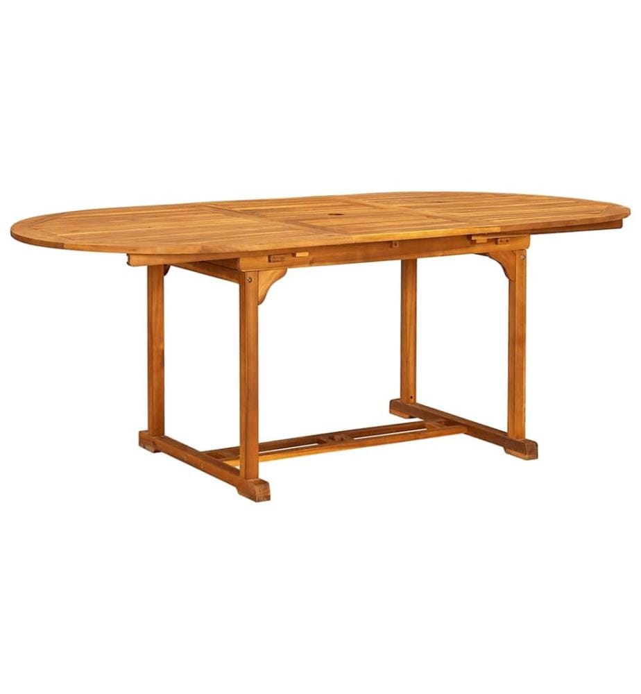 Ensemble à Manger de jardin 7pcs bois d'acacia solide textilène
