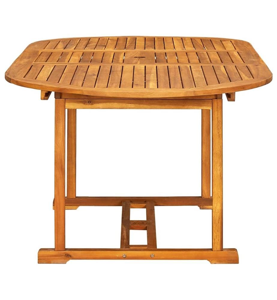 Ensemble à Manger de jardin 7pcs bois d'acacia solide textilène