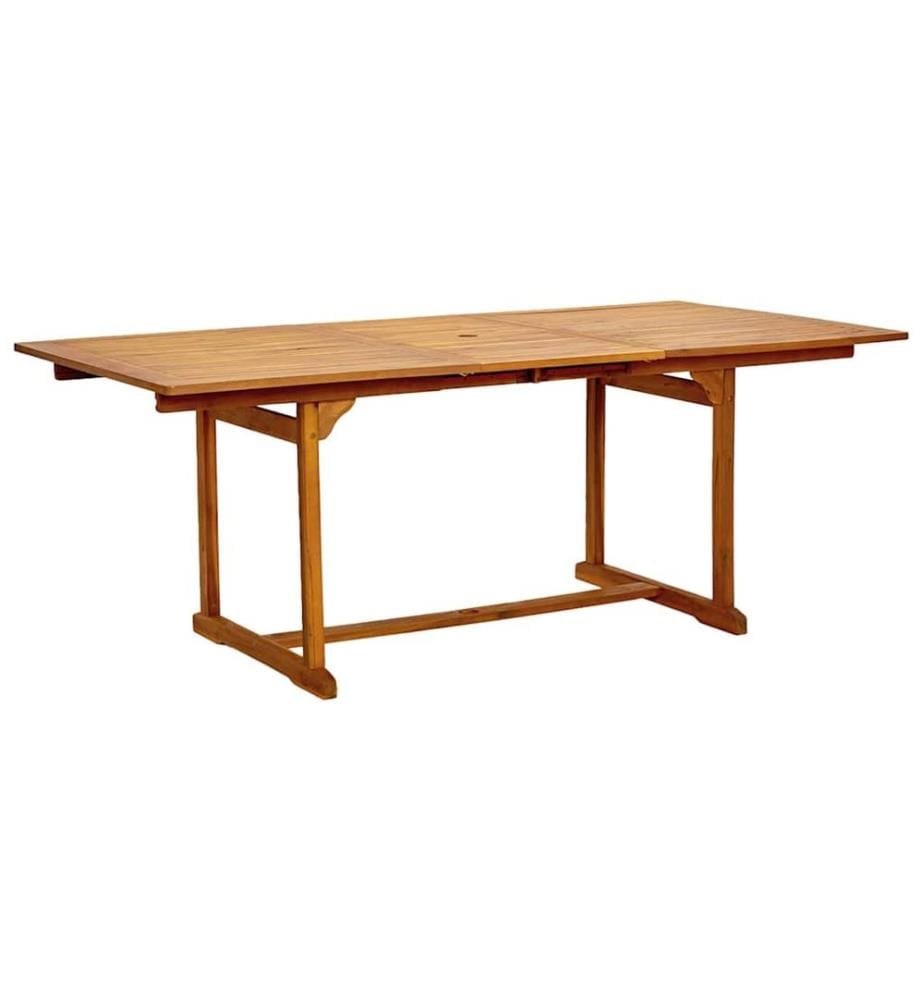 Ensemble à Manger de jardin 7pcs bois d'acacia solide textilène
