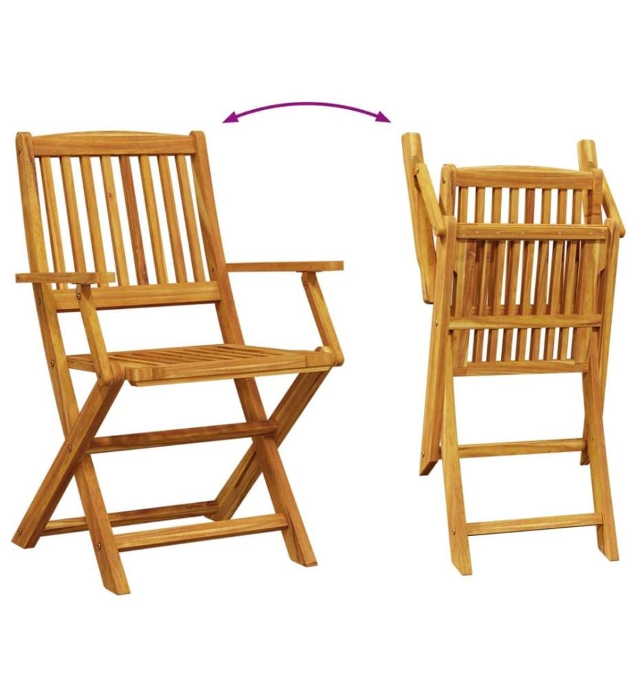 Ensemble à manger de jardin 9 pcs bois massif d'acacia