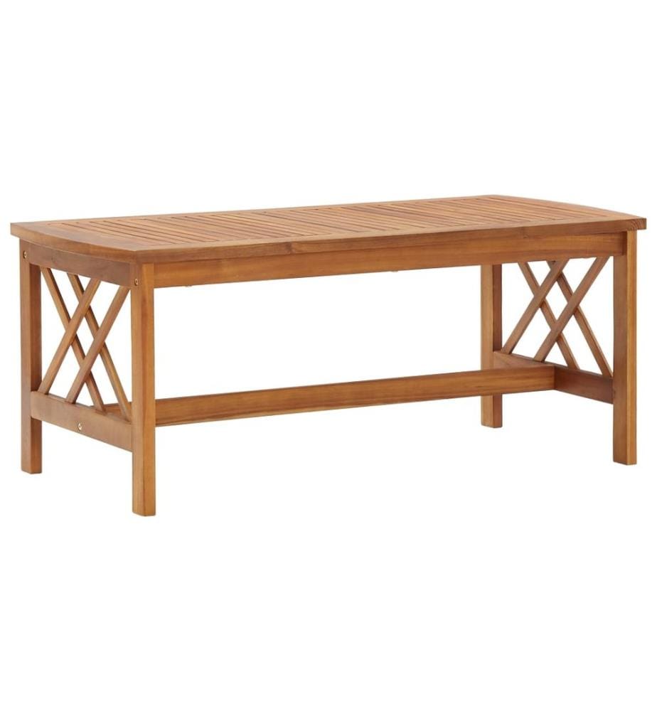 2-tlg. Garten-Lounge-Set mit Auflagen Massivholz Akazie