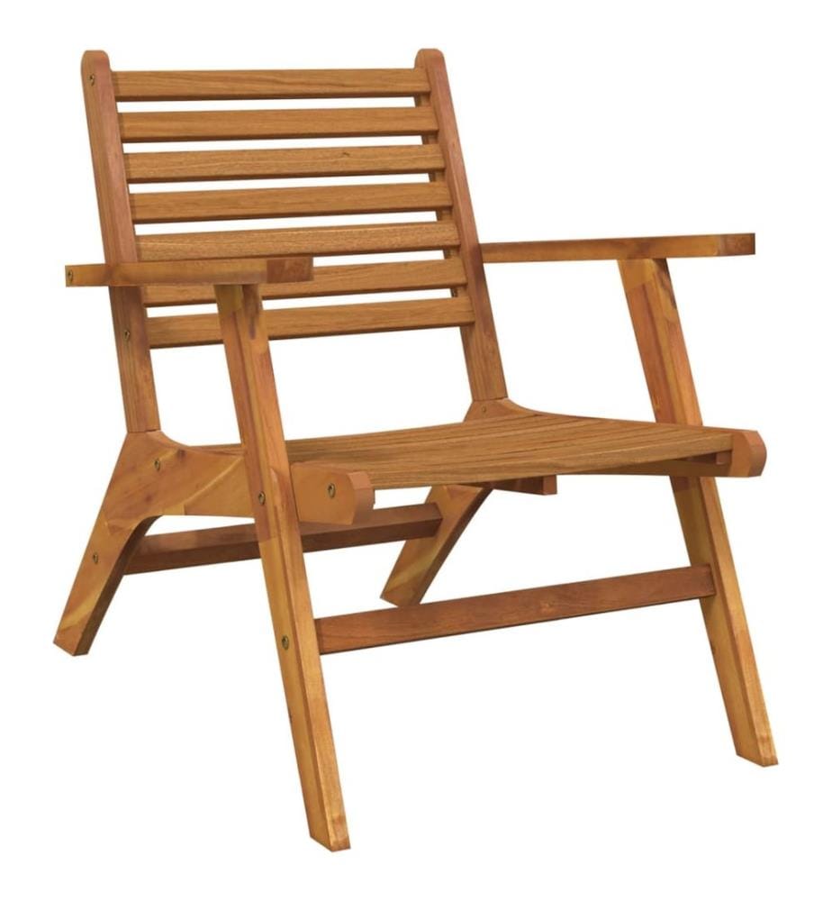 Chaises de jardin lot de 2 Bois d'acacia solide