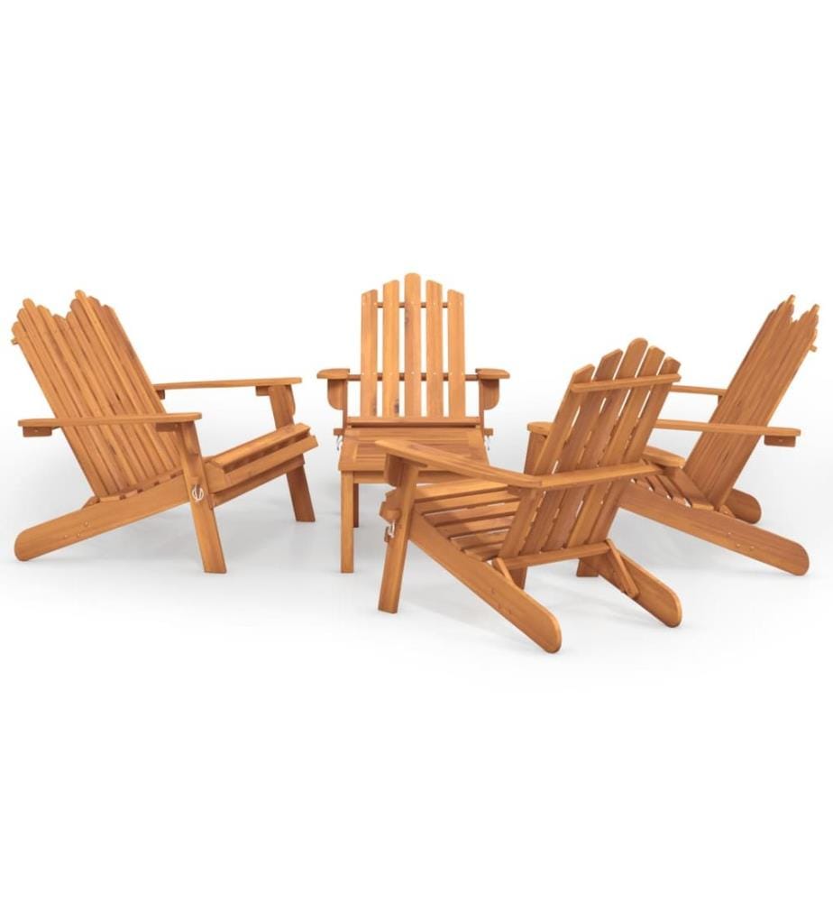 5-tlg. Garten-Lounge-Set Adirondack Massivholz Akazie