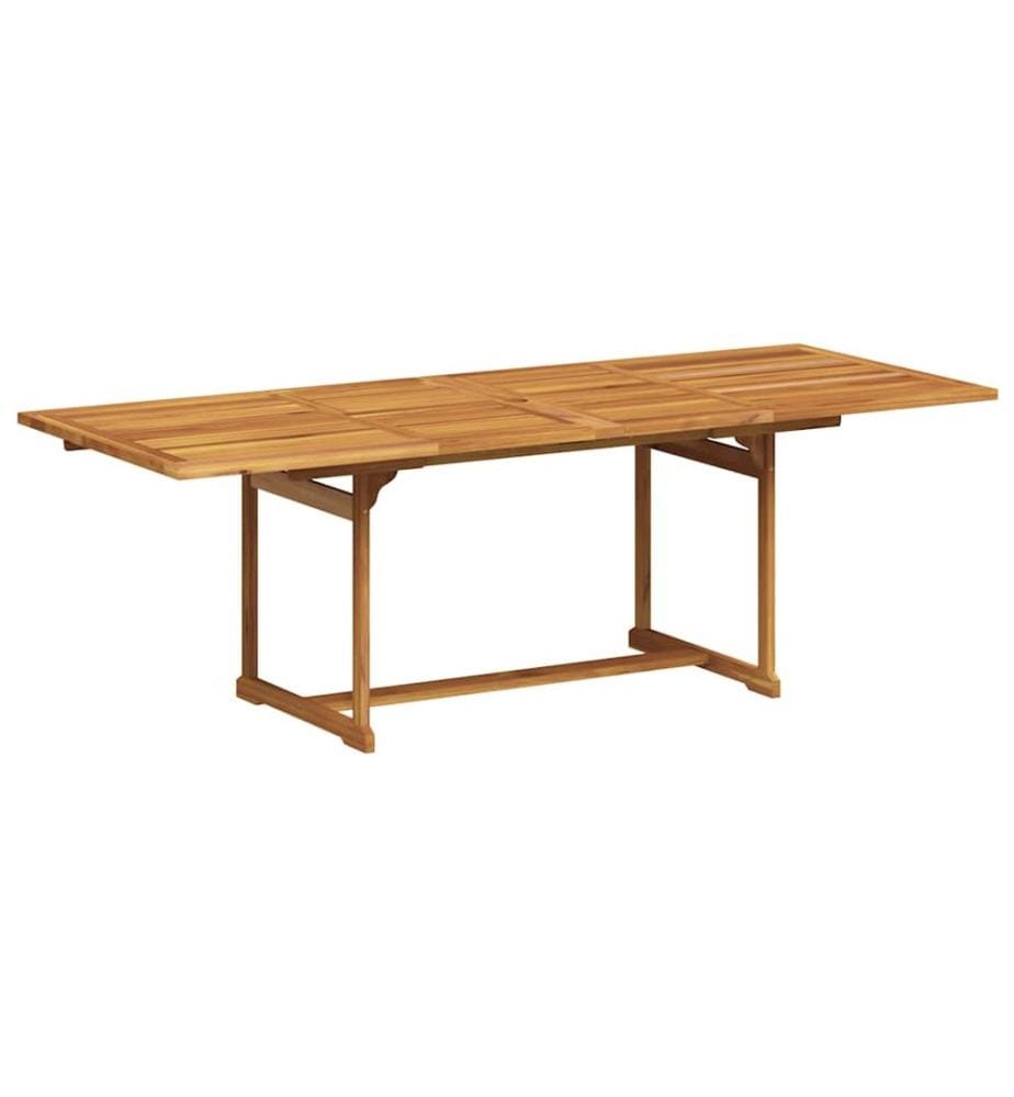 Ensemble à manger de jardin 9pcs bois d'acacia solide textilène