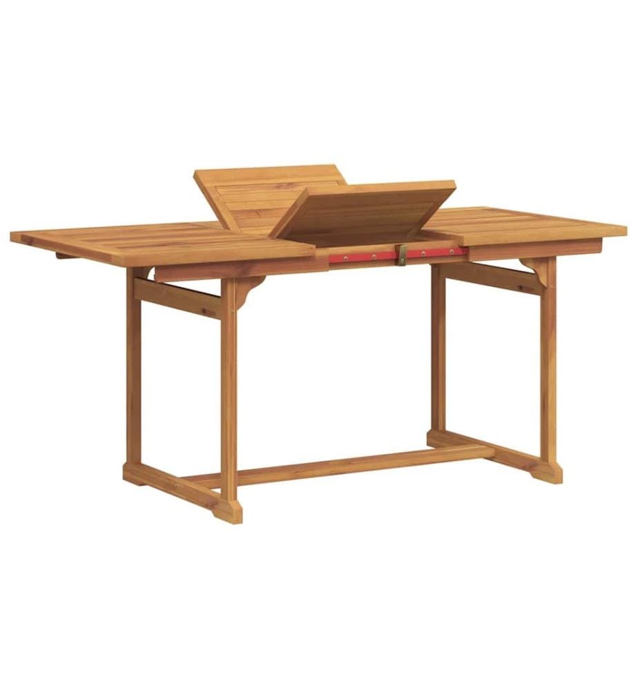 Ensemble à Manger de jardin 7pcs bois d'acacia solide textilène