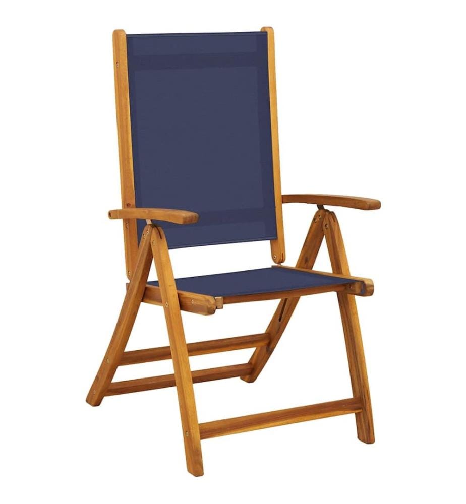 Ensemble à Manger de jardin 7pcs bois d'acacia solide textilène