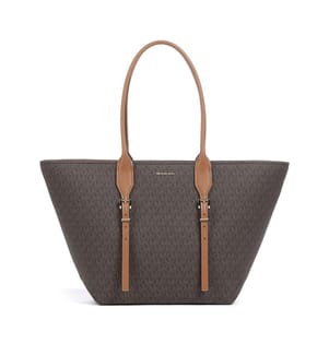 Moore Large Tote Bag - Brown and Mahogany