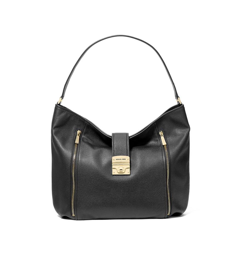 Addie Large Hobo Bag - Black
