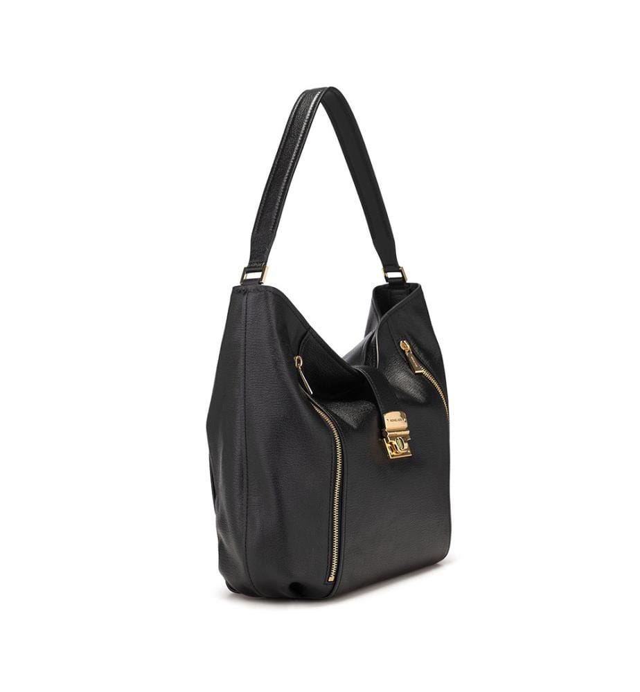 Addie Large Hobo Bag - Black