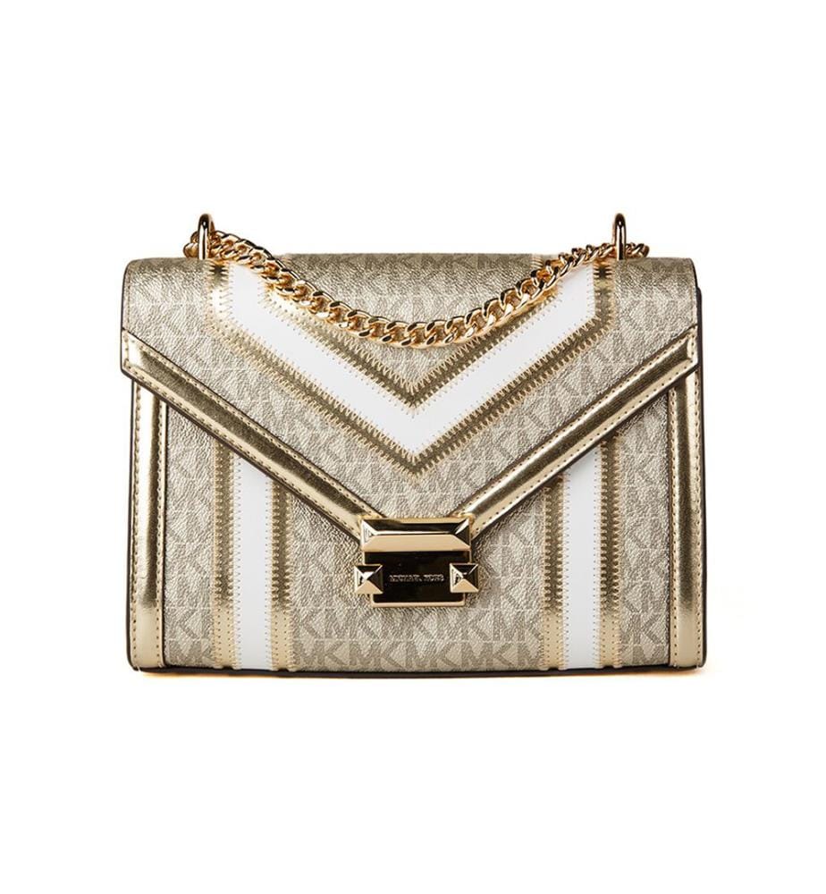 Whitney Medium Shoulder Bag - Pale Gold