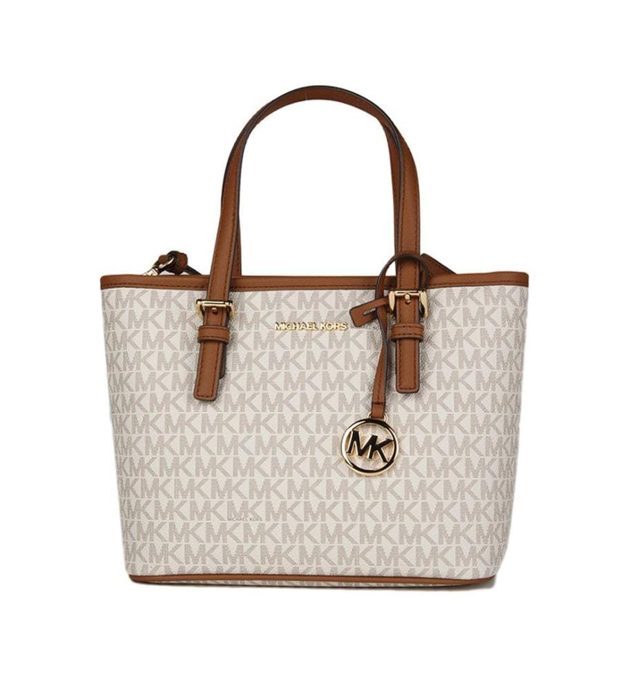 Mini-Einkaufstasche „Jet Set Travel“ – Vanille