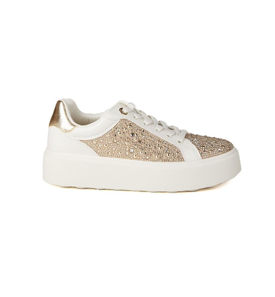 Romey Lace-Up Sneakers - Cream