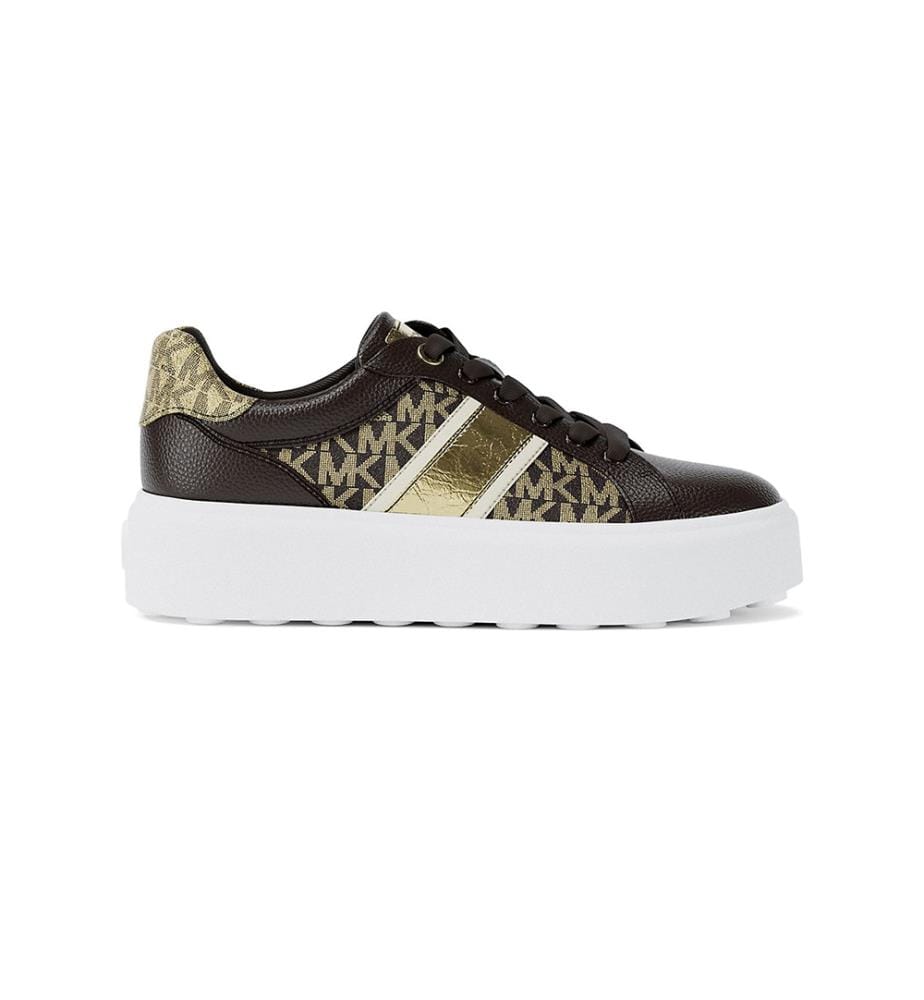 Romey Lace-Up Sneakers - Brown