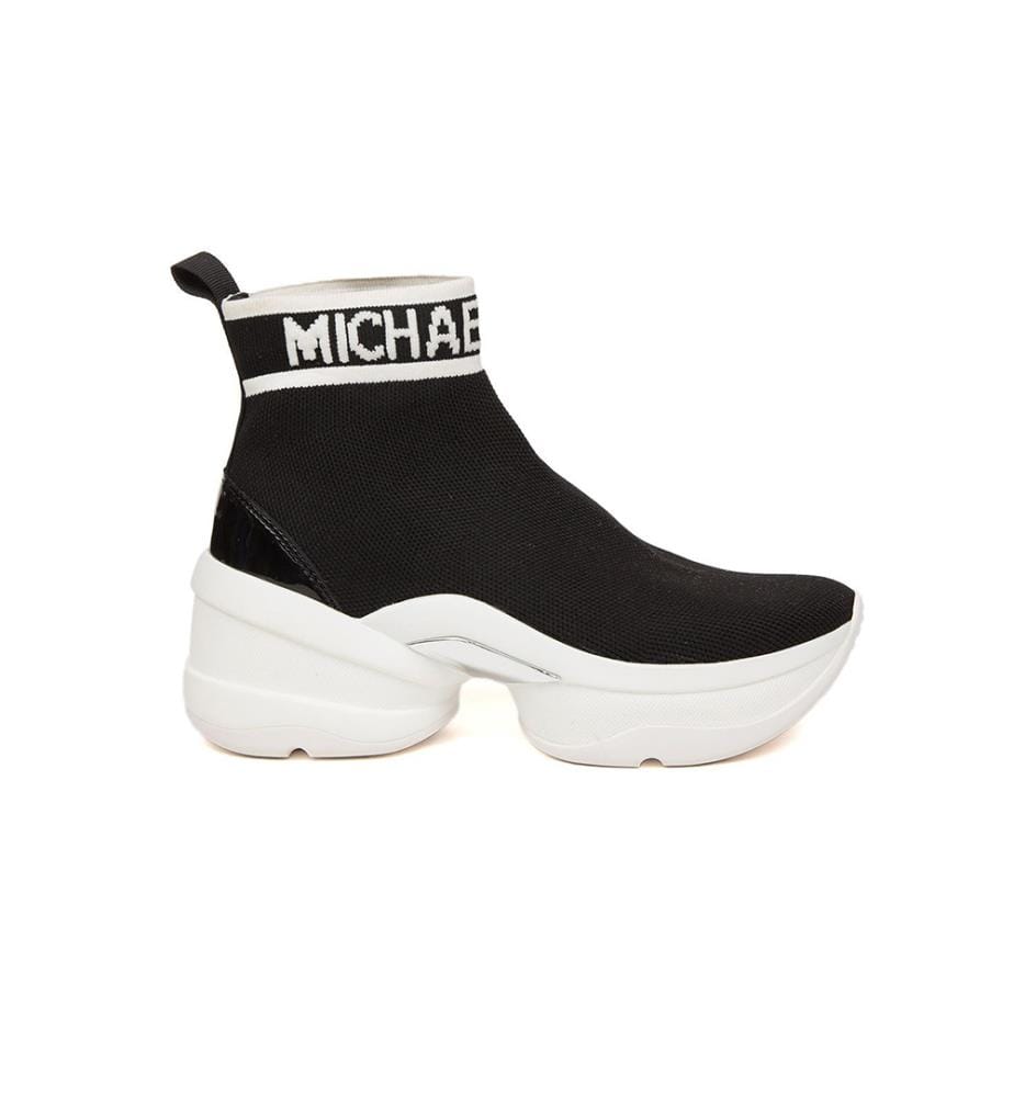 Olympia Knit Ankle Boots - Black