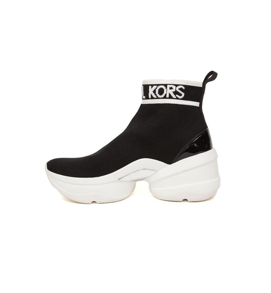 Olympia Knit Ankle Boots - Black
