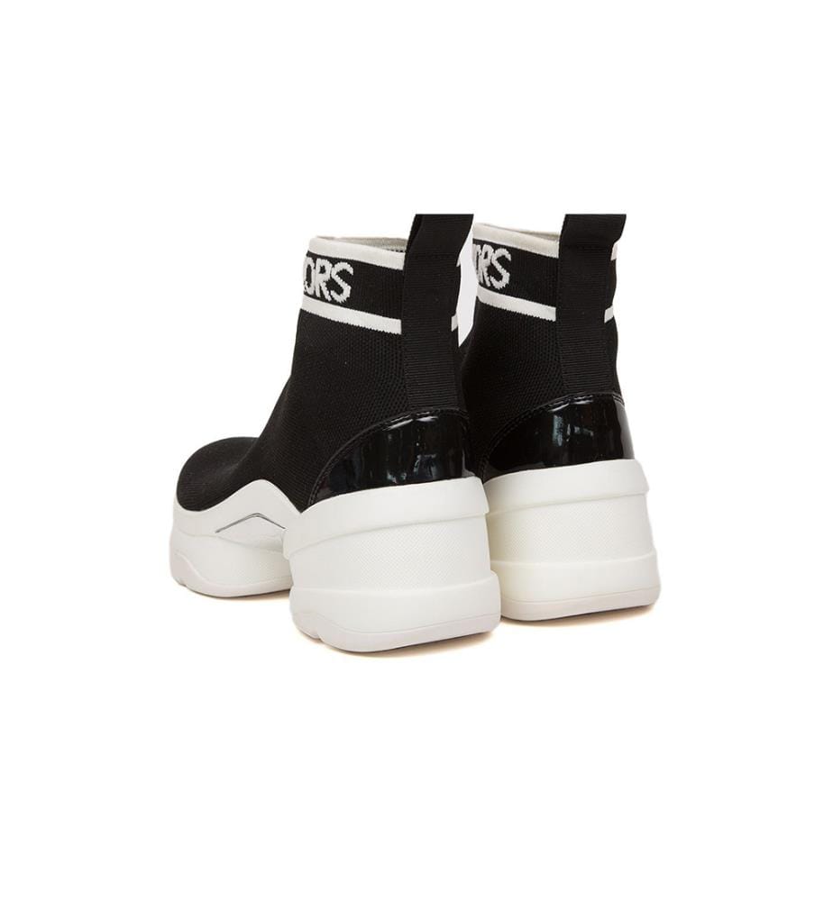 Olympia Knit Ankle Boots - Black