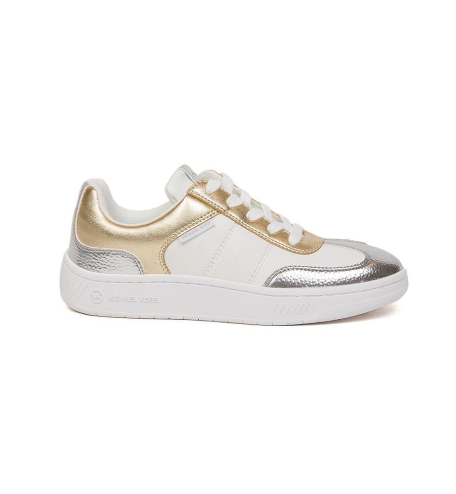 Kai Lace-Up Sneakers - Pale Gold Multicolor