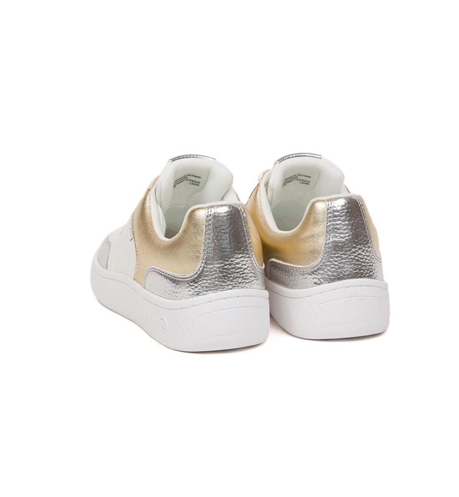 Kai Lace-Up Sneakers - Pale Gold Multicolor