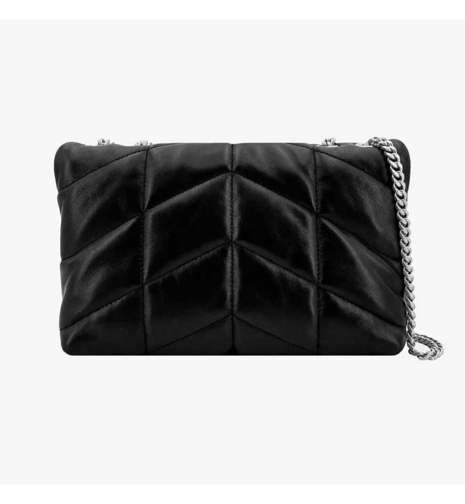 Loulou Puffer Shoulder Bag - Black