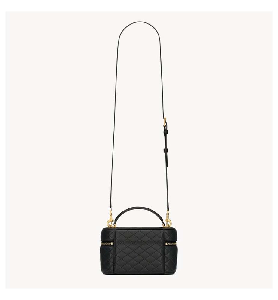 Gaby Lambskin Shoulder Bag - Black