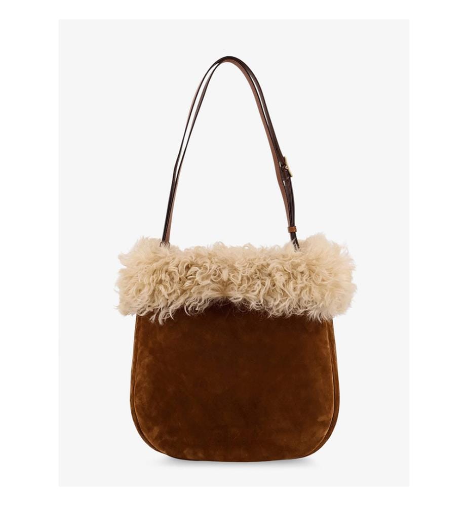 Tote Bag en daim - Marron