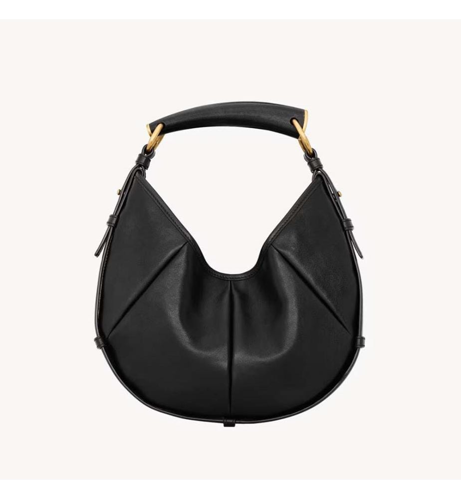 Mombasa Hobo-Tasche aus Leder - Schwarz