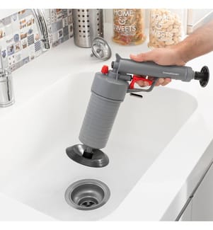 Universal-Druckluftentlüftungspistole mit Adaptern Klingun - Grau