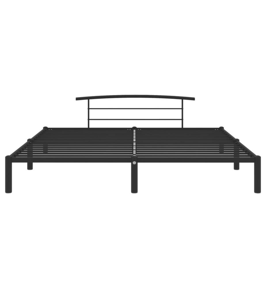 Bettgestell Schwarz Metall 200x200 cm