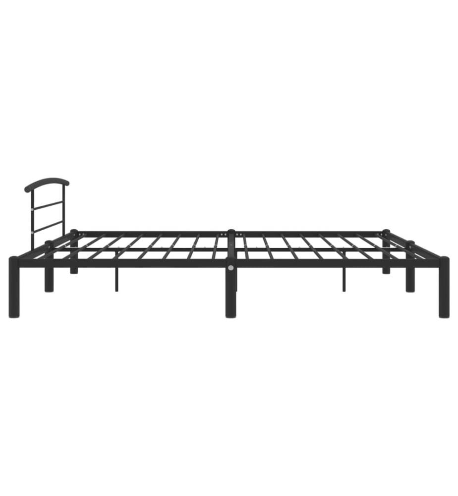 Bettgestell Schwarz Metall 200x200 cm
