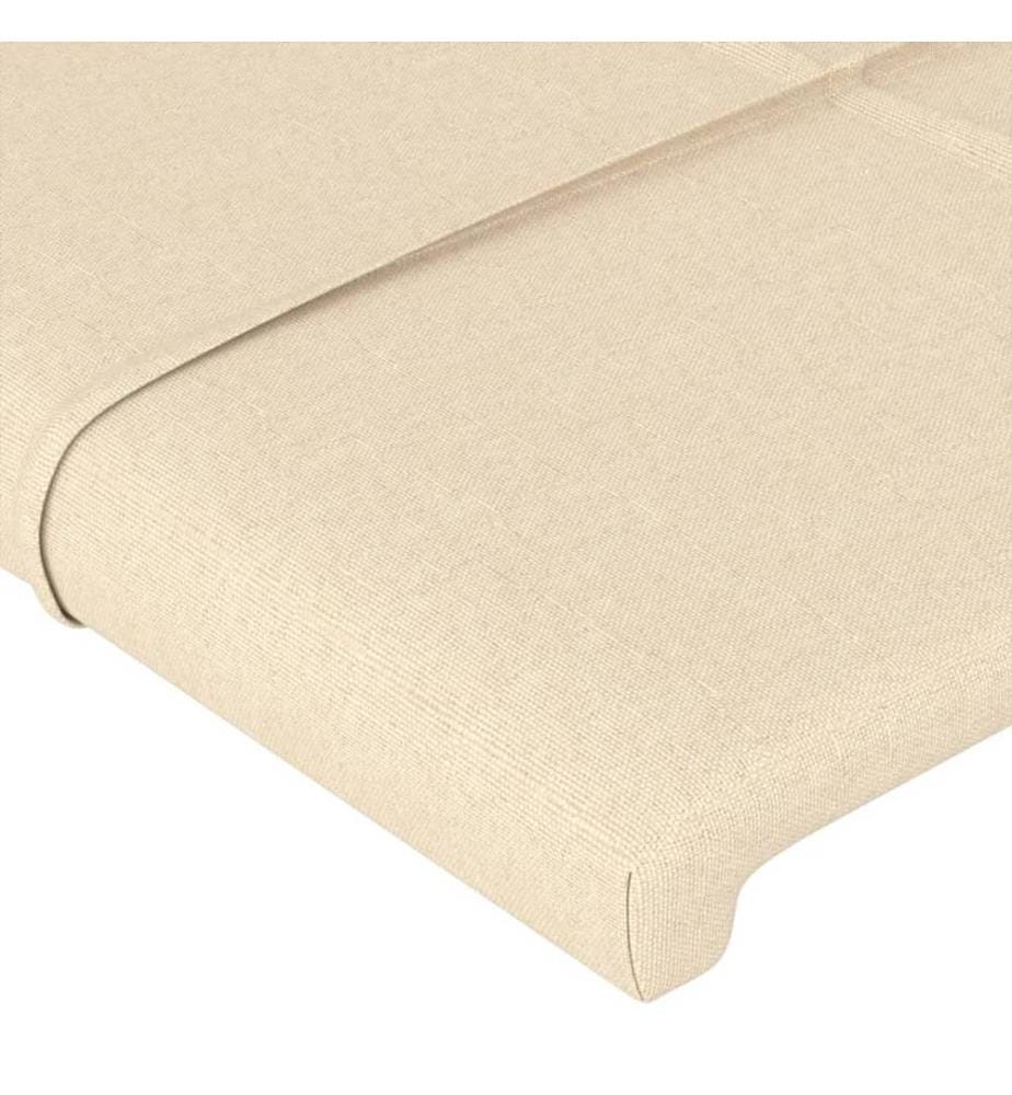 Kopfteil Creme 90x5x118/128 cm Stoff