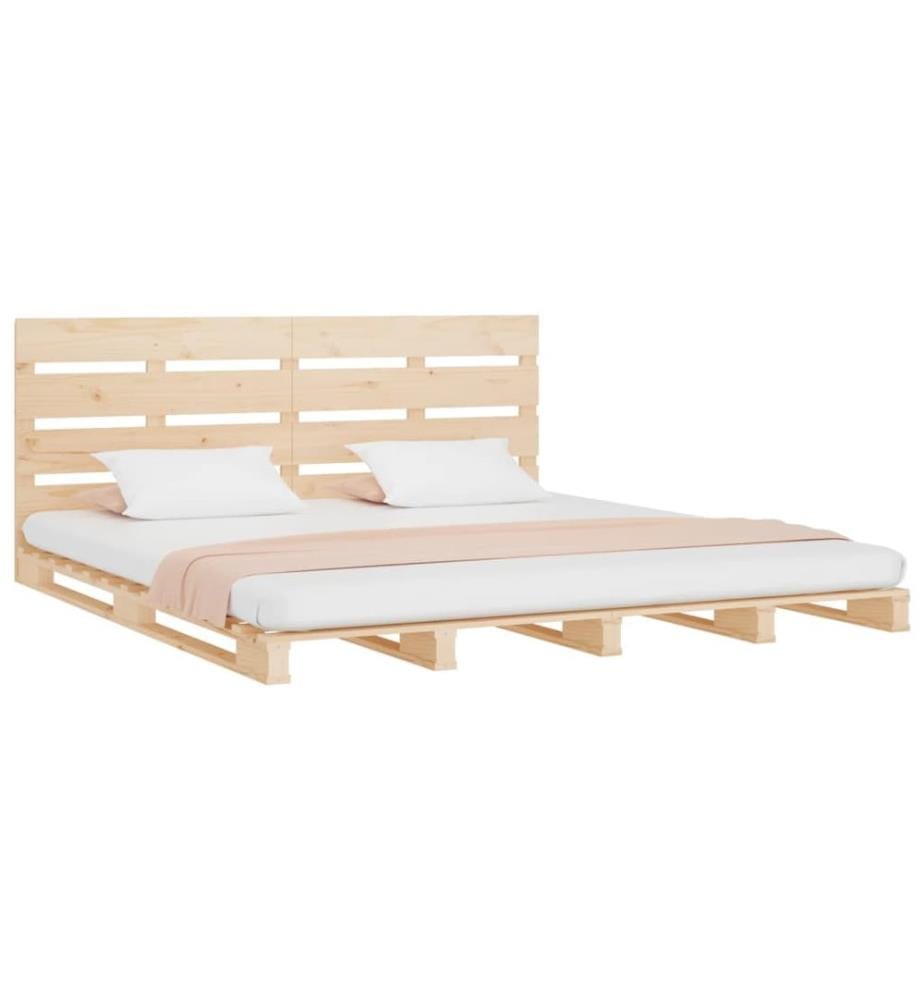 Cadre de lit sans matelas 160x200 cm bois massif de pin