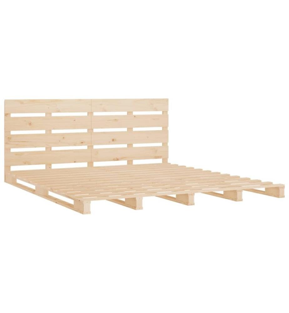 Cadre de lit sans matelas 160x200 cm bois massif de pin
