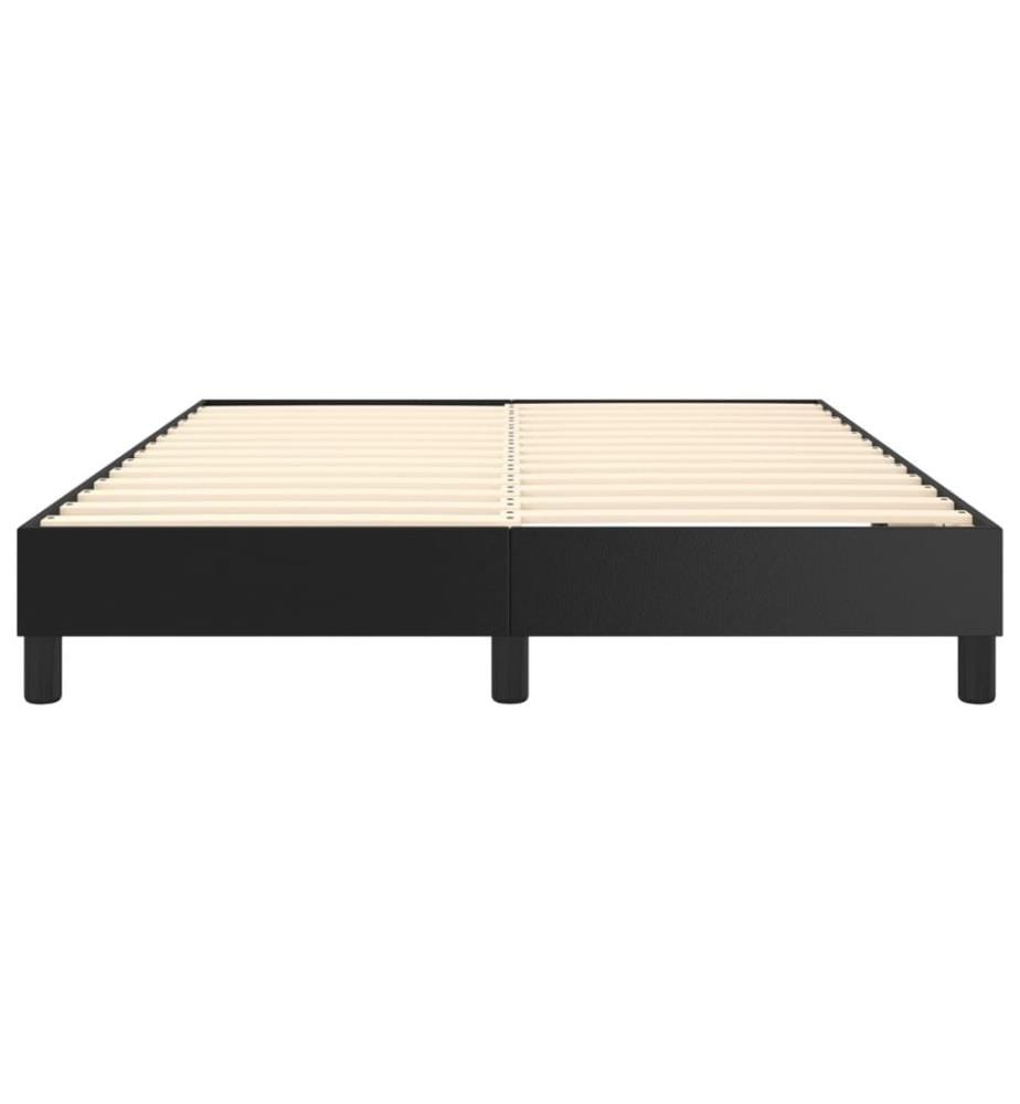 Boxspringbettgestell Schwarz 140x200 cm Kunstleder