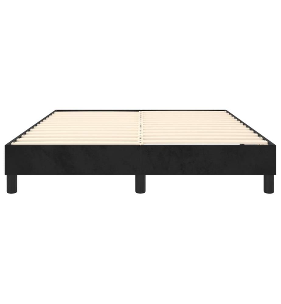 Boxspringbettgestell Schwarz 140x200 cm Samt