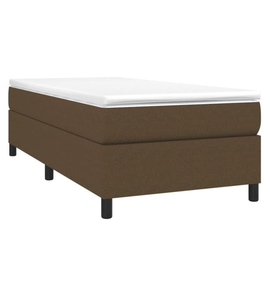 Boxspringbettgestell Dunkelbraun 90x200 cm Stoff