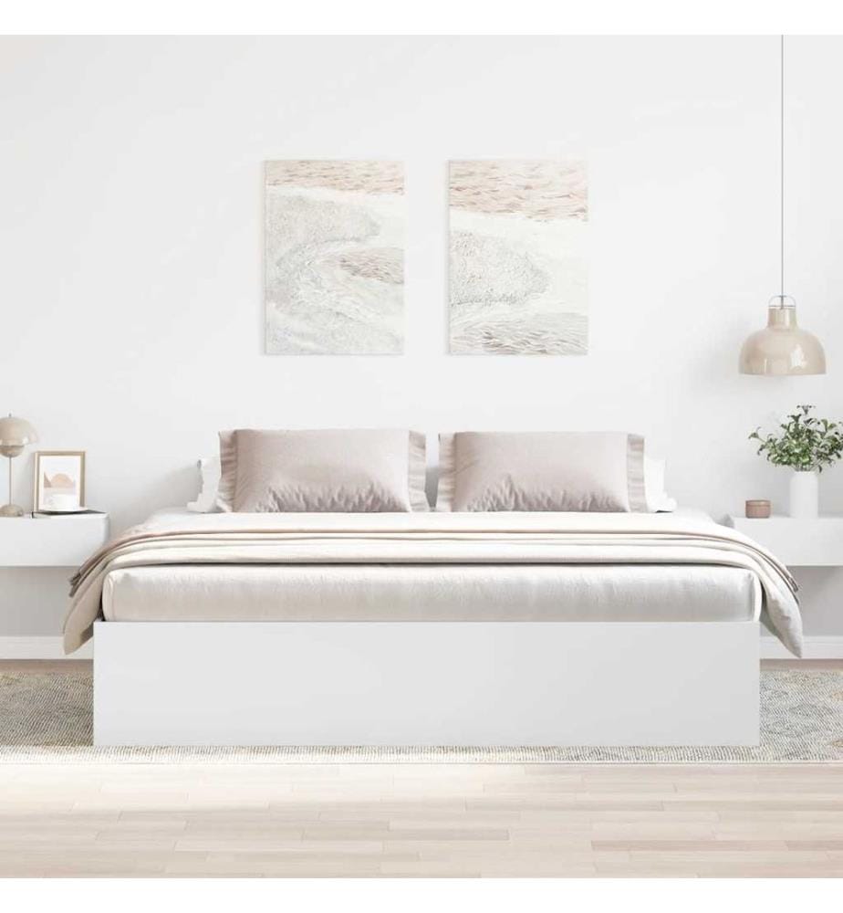 Bettgestell Weiss 200x200 cm