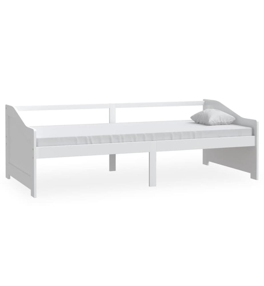 Lit de repos 3 places sans matelas Blanc 90x200 cm