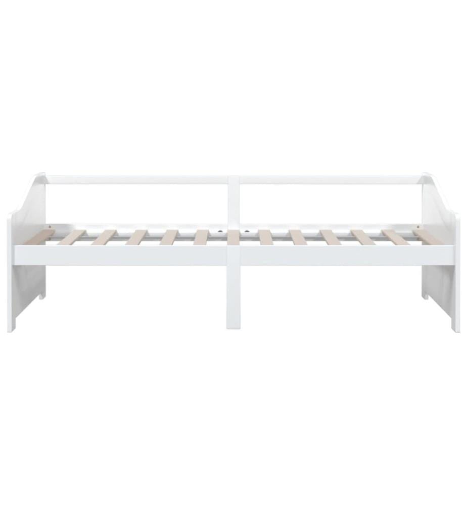 Lit de repos 3 places sans matelas Blanc 90x200 cm