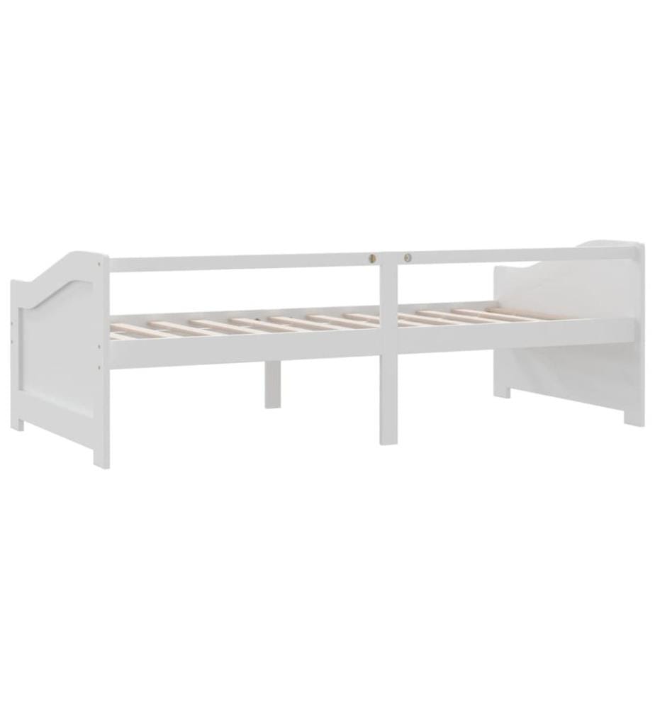 Lit de repos 3 places sans matelas Blanc 90x200 cm