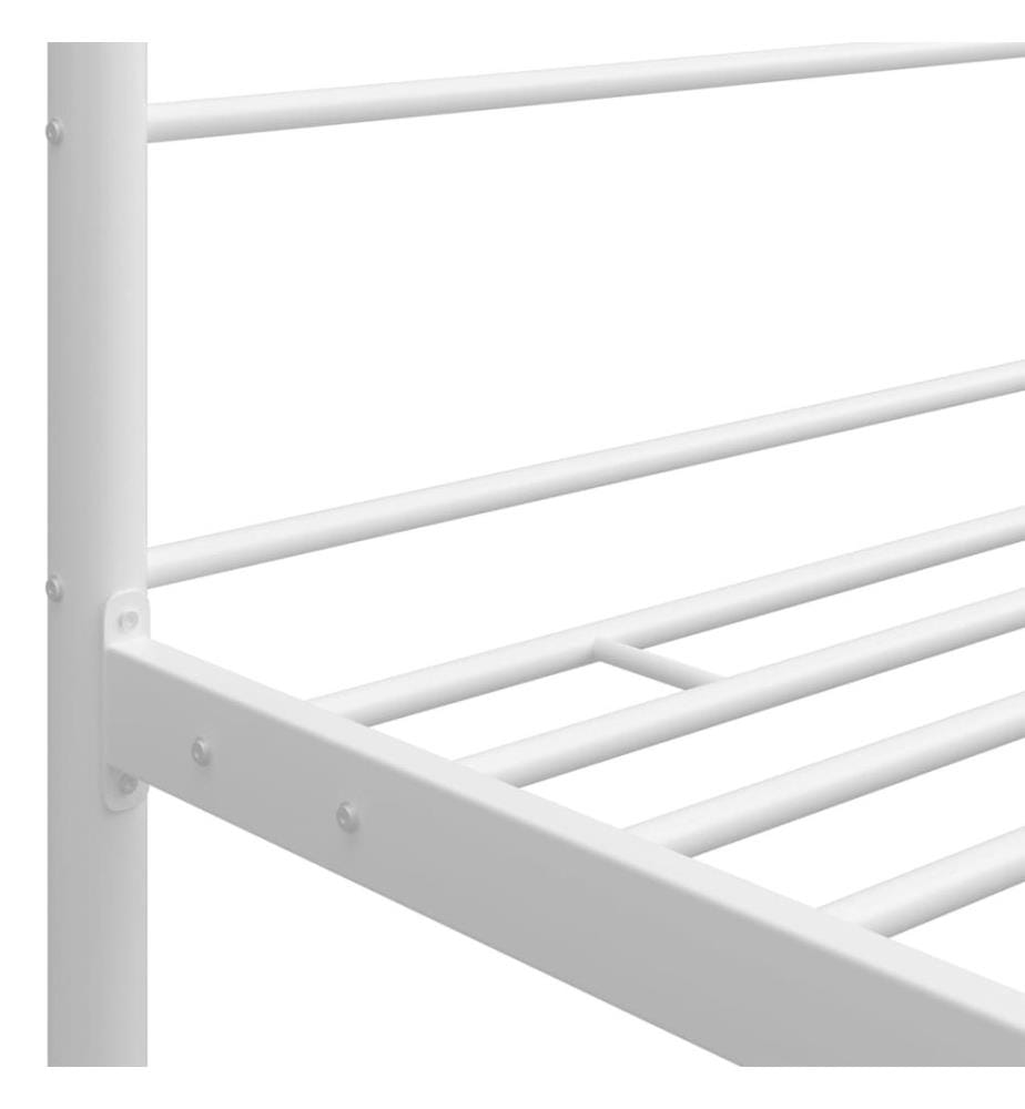 Himmelbett Weiss Metall 120x200 cm